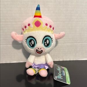 Rick and Morty Tinkles Plush Stuffed Unicorn Toy NEW Funko 9" Galactic Friend